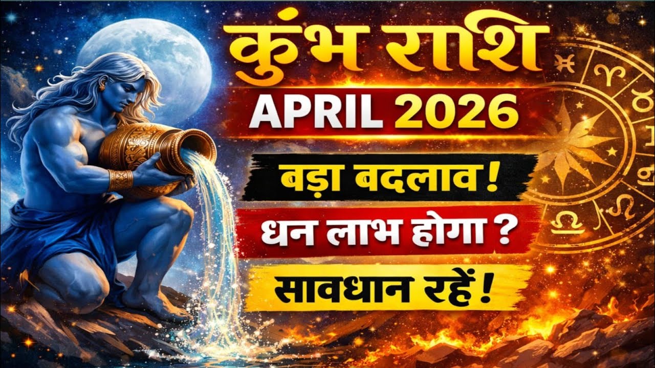 कुंभ राशि अप्रैल 2026 – बड़ा बदलाव आने वाला है! #astrology #viralvideo