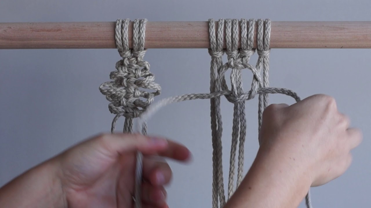 DIY Macrame Tutorial - More Square Knot Patterns!