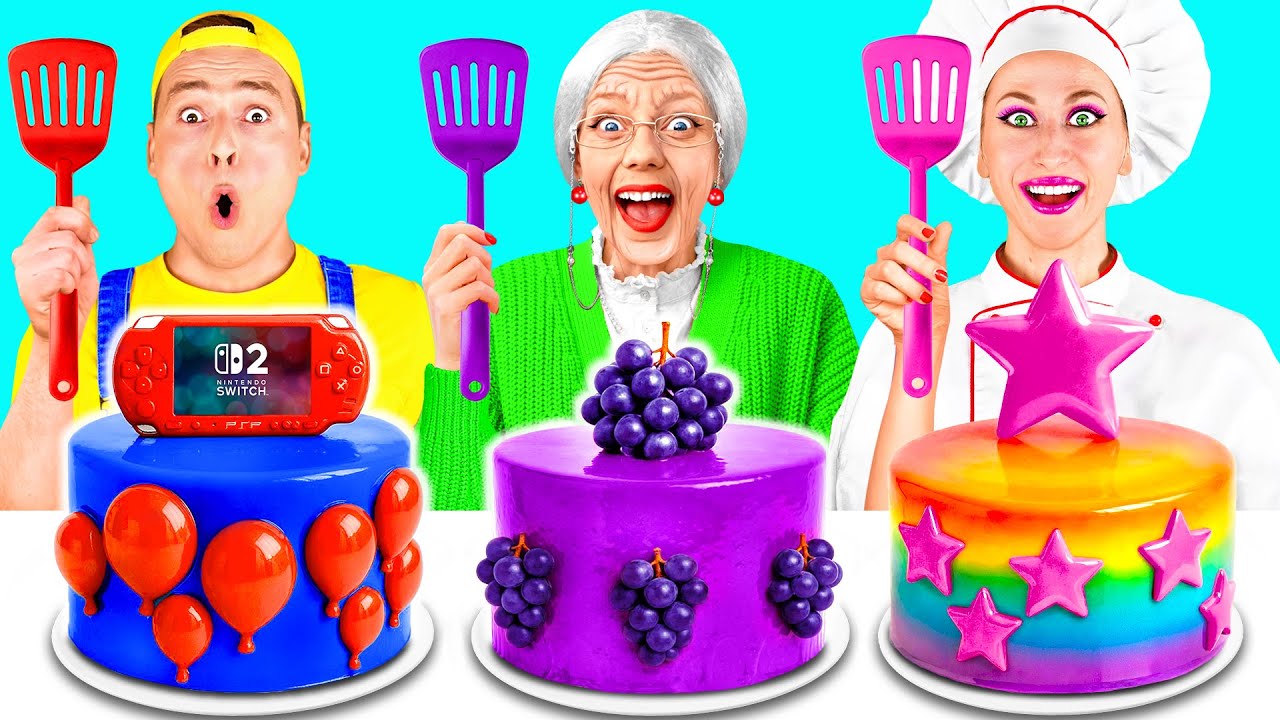 أنا مقابل جدتي في تحدي تحضير الطعام | تحديات طعام مذهلة Fun Tun