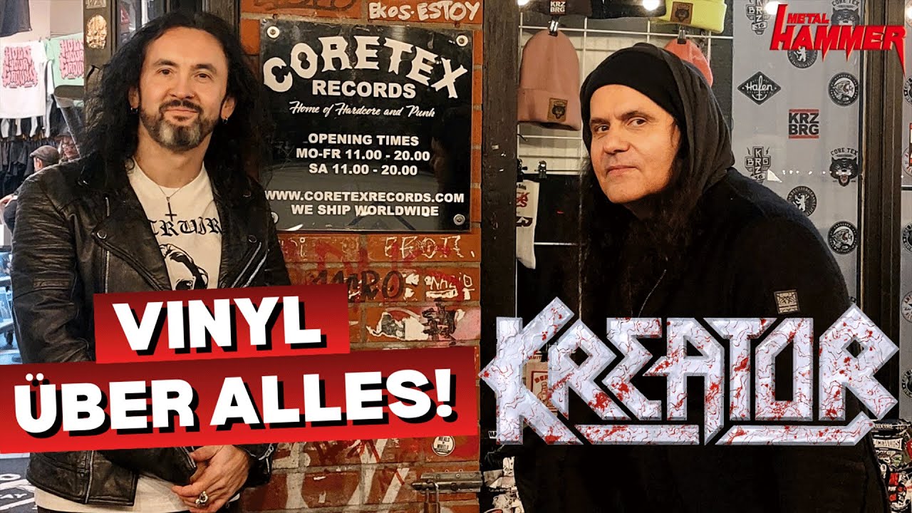 Kreator: Plattenplausch mit Mille Petrozza und Frédéric Leclercq - Besuch im Coretex Berlin