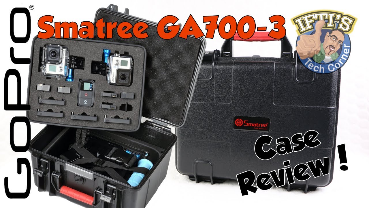 Smatree GA700-3 GoPro 2/3/3+ Carry Case - Dual Layer Design for 3 GoPros! - REVIEW