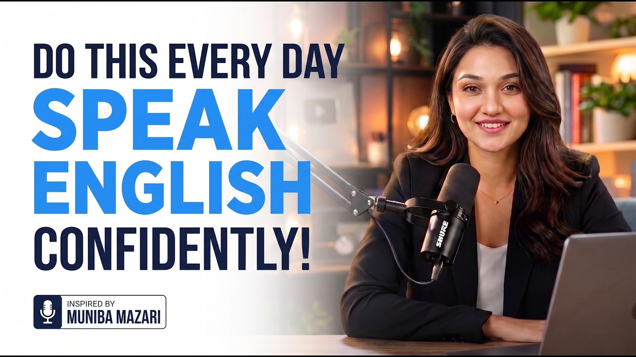 Do This Every Day to Speak English Confidently By Muniba Mazari