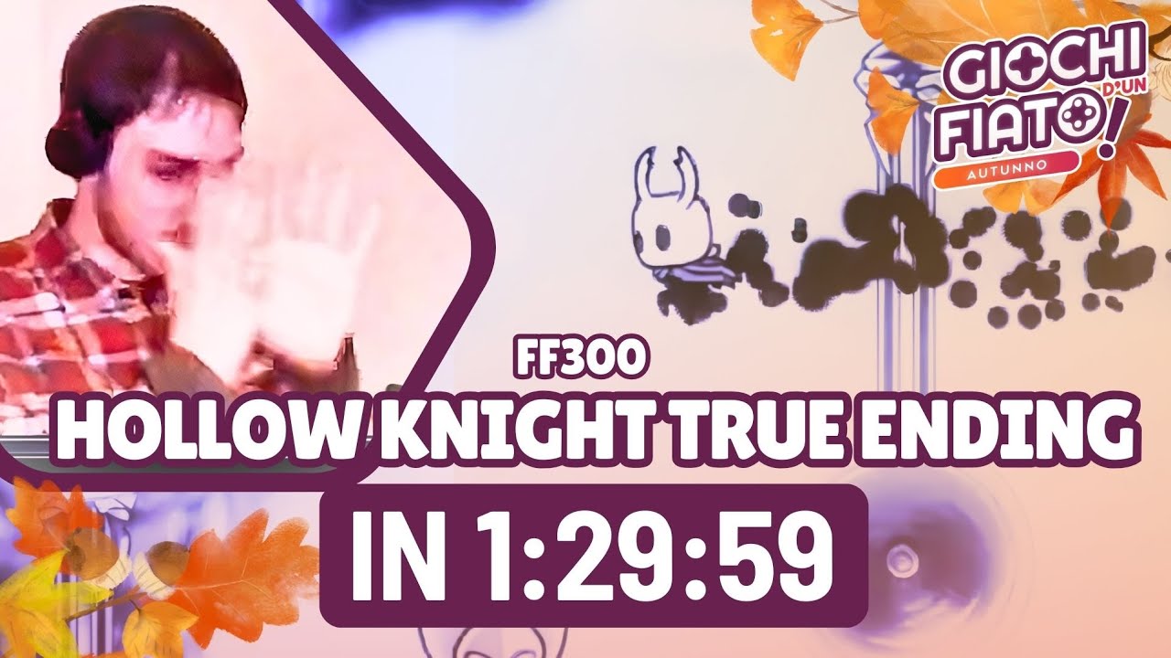 Hollow Knight SPEEDRUN con FF300 in 1:29:59 (True Ending) - GIOCHI D'UN FIATO AUTUNNO 2024