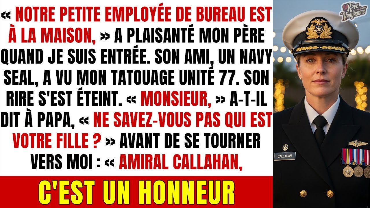 Mon père me présente comme « sa petite secrétaire » — son ami SEAL réalise que je dirige l’Unité 77