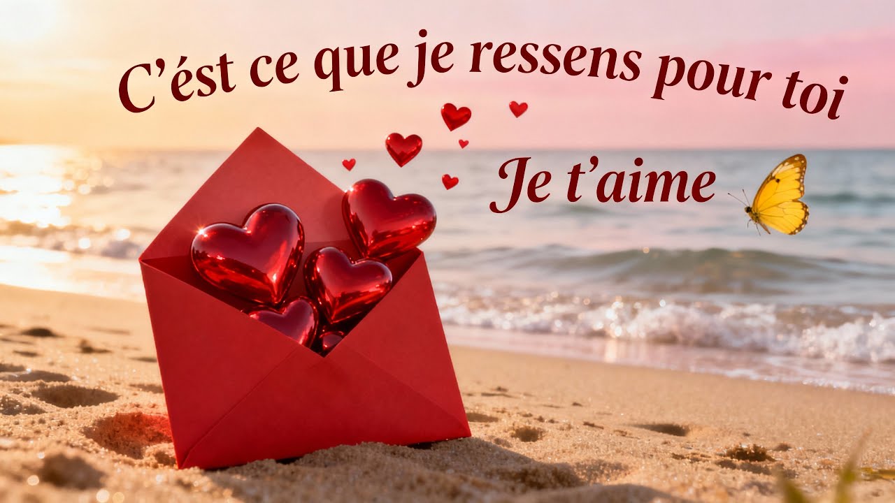 JE T'AIME. Voilà ce que je ressens pour TOI Le plus beau message que je t'aie jamais dédié OUVRE-LE.