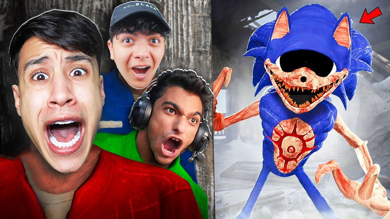 الهروب من سونيك النسخة SONIC.EXE الفضائية مع عبدة ماندو.. 😳 | Garry's Mod