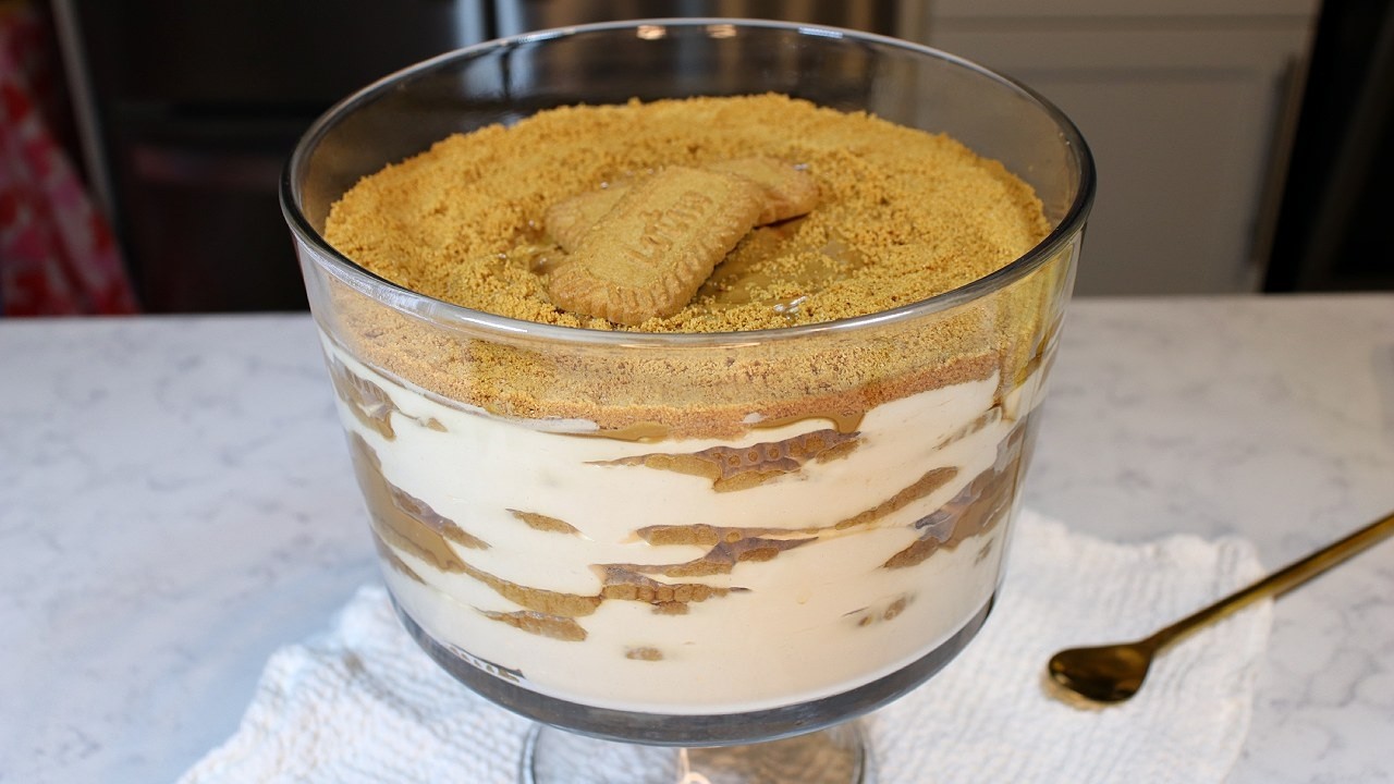 Тирамису без выпечки с печеньем Biscoff | Нежный, восхитительный и простой в приготовлении