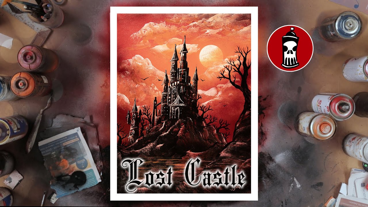 Lost Castle. SPRAY PAINT ART by I Spray.