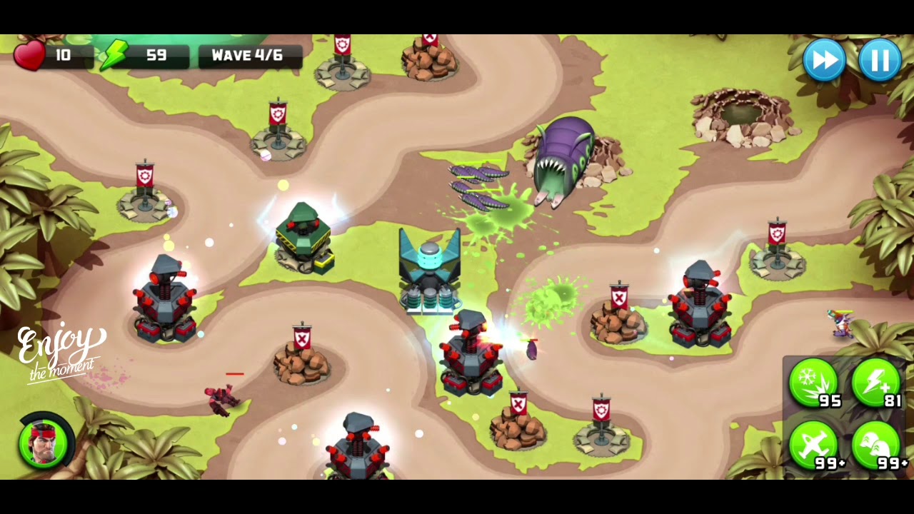 Nightmare Mission 1 : FLAK ONLY (No Items, Perfect) | Alien Creeps