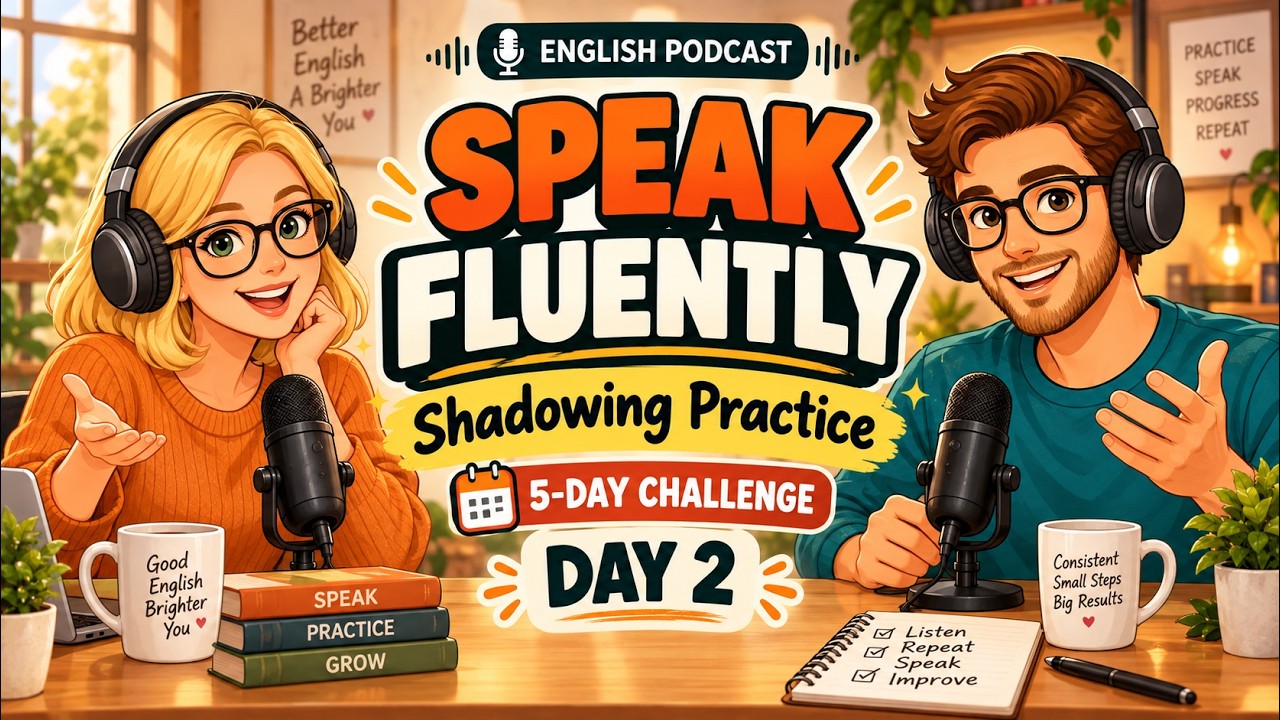 Shadowing English Speaking Practice | 5-Day English Speaking Challenge | Learn English