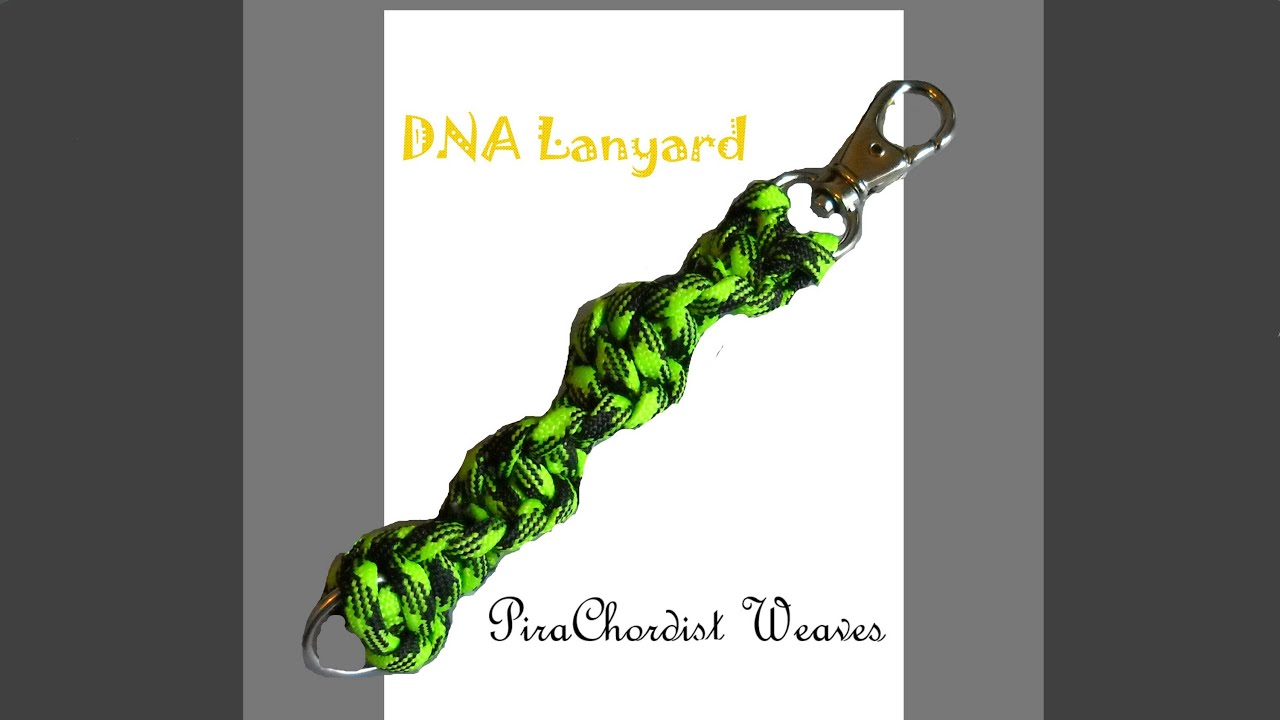 DNA Paracord Lanyard - With D-Ring and Invisible Finish.