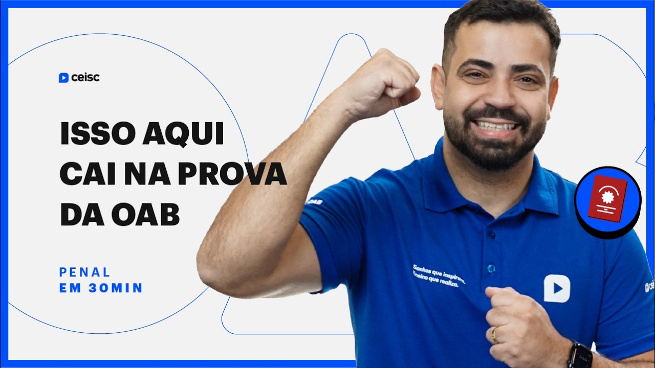 Estude Penal em meia hora | Aprove na OAB com aulas assim | 1ª e 2ª Fase do Exame de Ordem