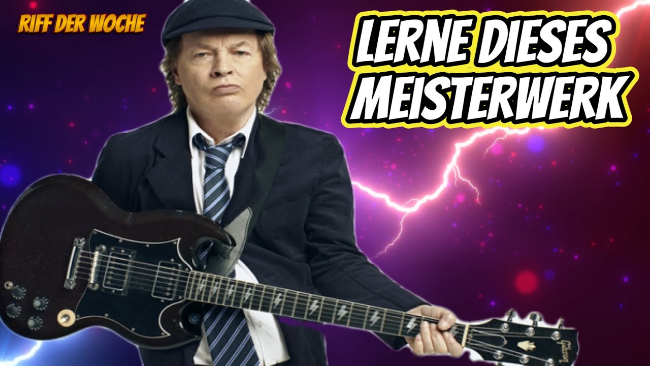 Das genialste AC/DC Riff, das fast keiner spielt! #hardrock #gitarre 