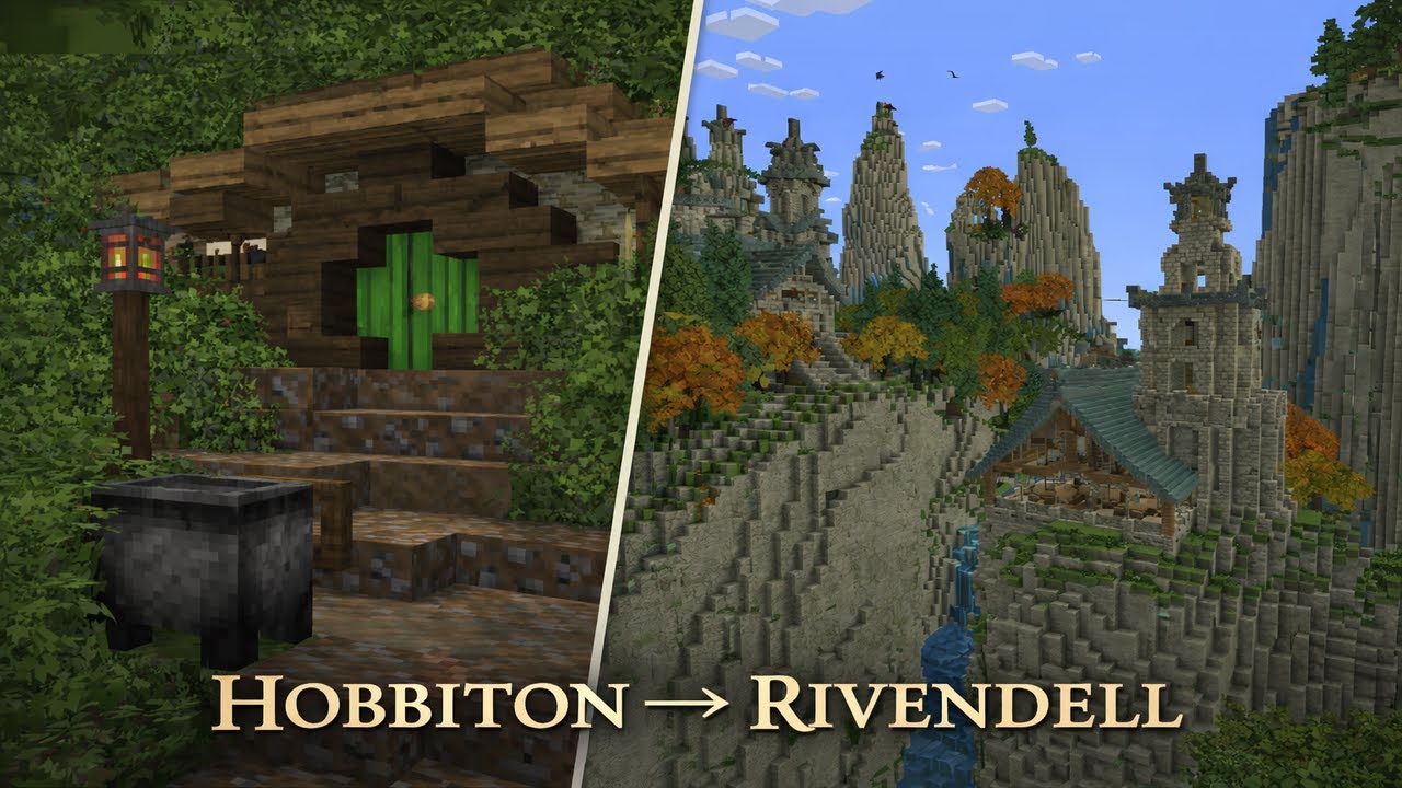 The Long Road Begins — Hobbiton to Rivendell (Ambient Minecraft)