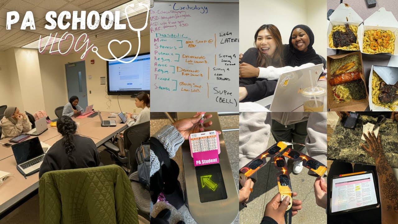 PA SCHOOL VLOG: fasting w/ my girls, review sessions, solar eclipse, ending spring term