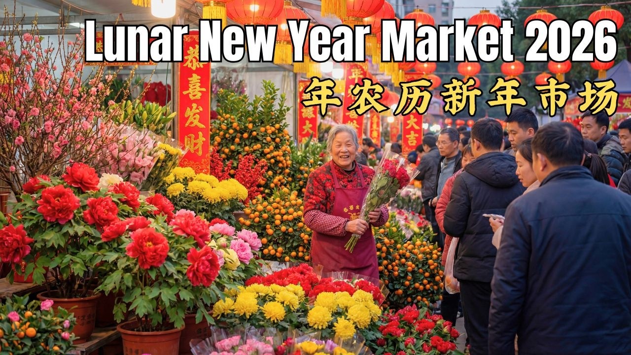 Lunar New Year Market 2026 🧧 | Visiting the Lunar New Year Market in China