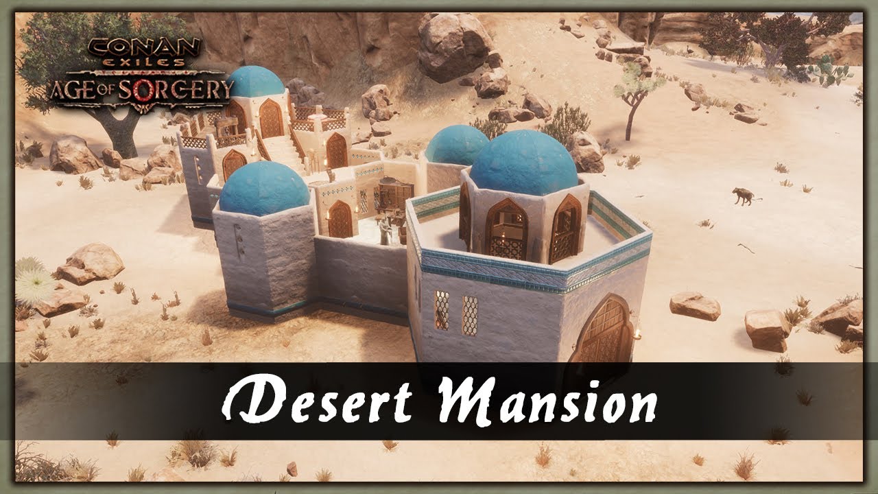 HOW TO BUILD A DESERT MANSION [SPEED BUILD] - CONAN EXILES