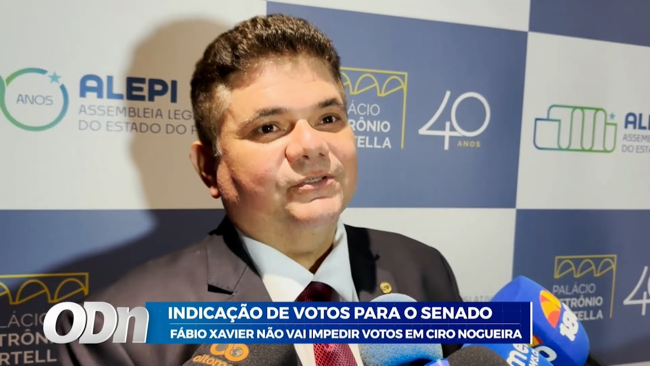 Indicação de votos para o senado: Fábio Xavier não vai impedir votos em Ciro Nogueira 21 01 2026