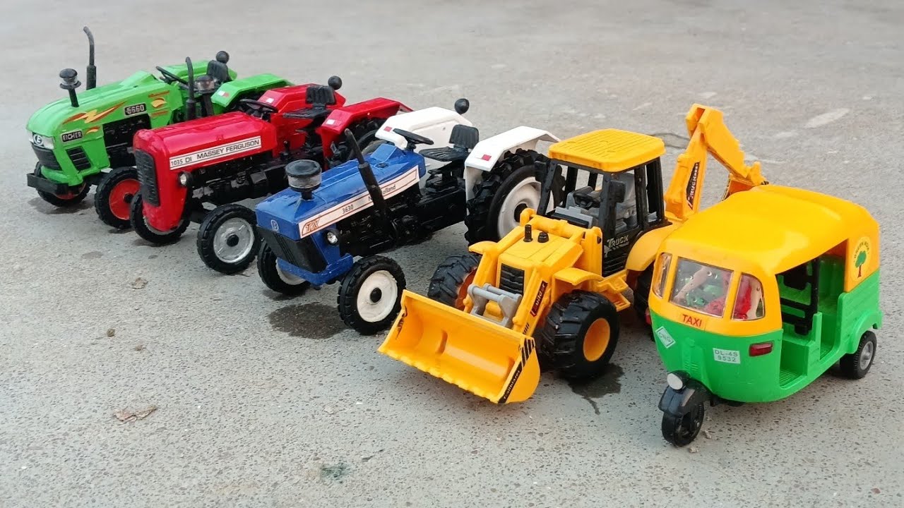 Mini Eicher 5660 Tractor And Massey 1035 di  Tractor Cleaning Video l  jcb Auto Mud Washing Video 🚜