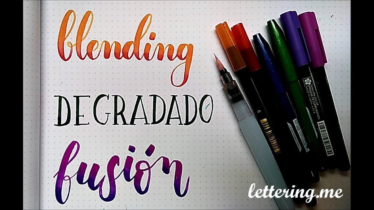 Curso de lettering - Lección 9: Blending o Degradado de Colores ✅