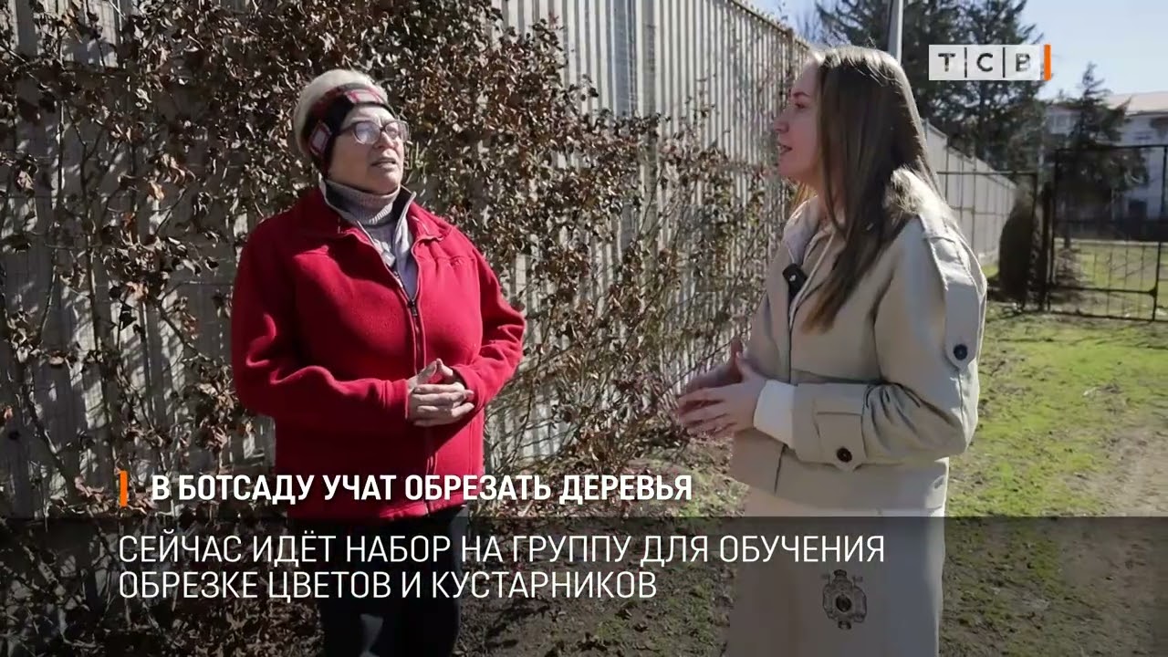 В ботсаду учат обрезать деревья