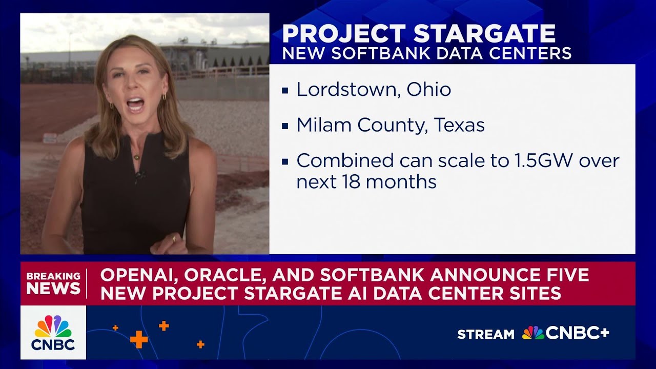 Oracle, OpenAI and SoftBank unveil $400 billion Stargate data center expansions