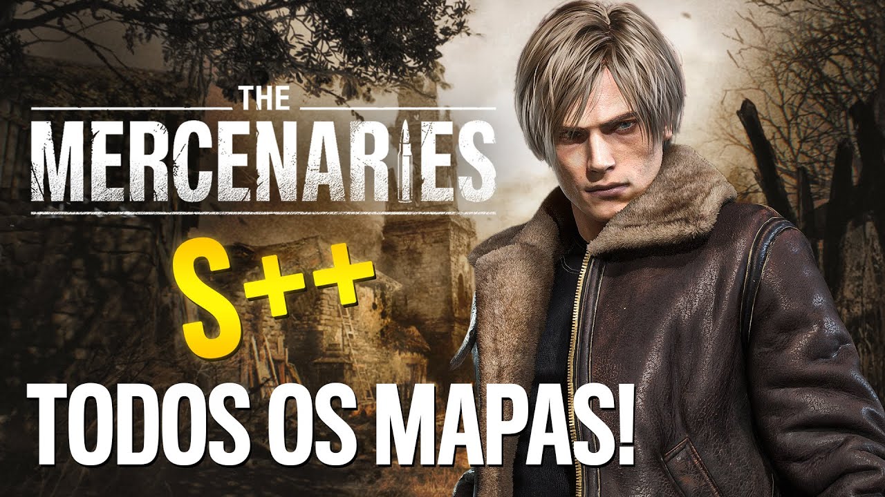Leon em Todos os Mapas com +1.000.000 de PONTOS! (S++) - RESIDENT EVIL 4 REMAKE | The Mercenaries