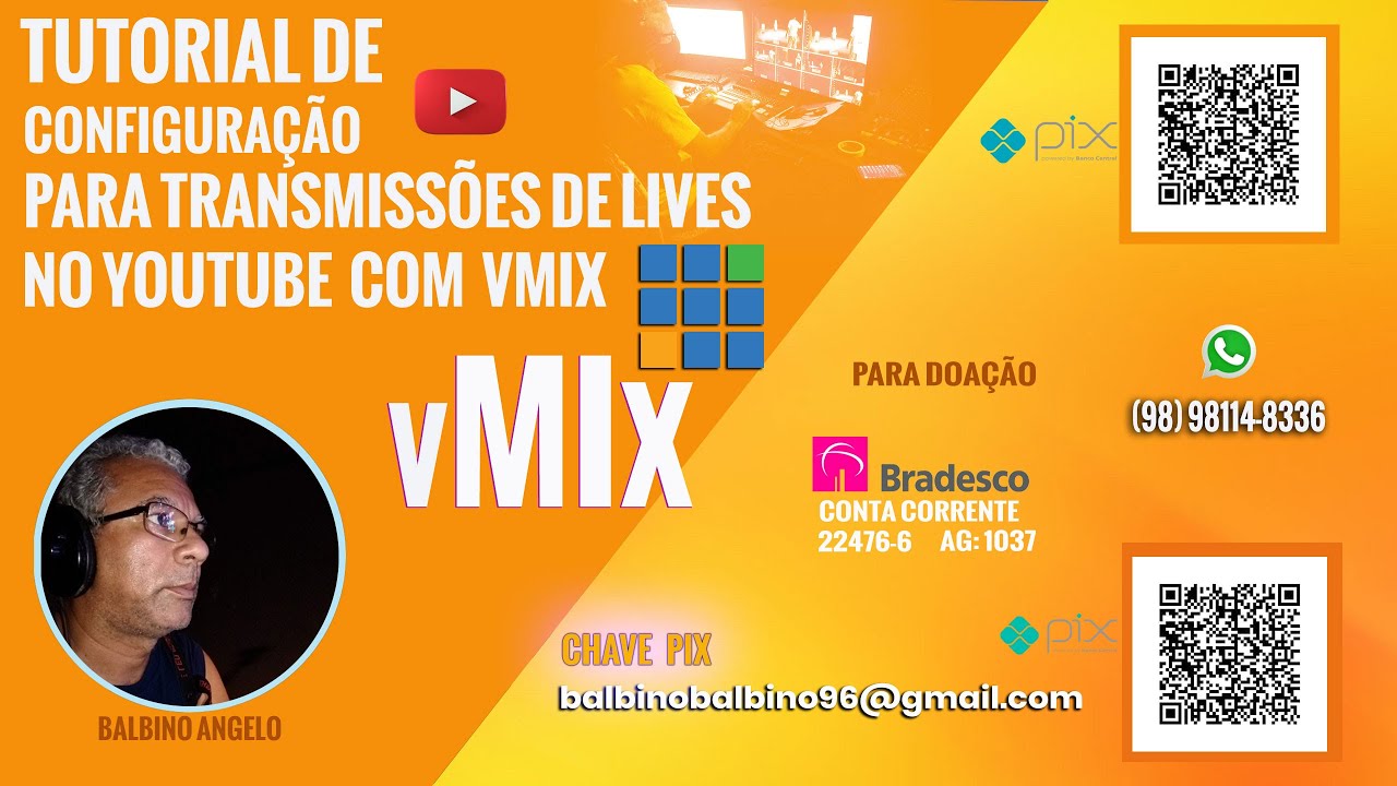 TUTORIAL  DE CONFIGURAÇÃO PARA TRANSMISSÃO NO YOUTUBE COM O VMIX