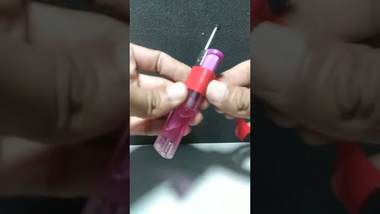 Plastic weld with lighter
