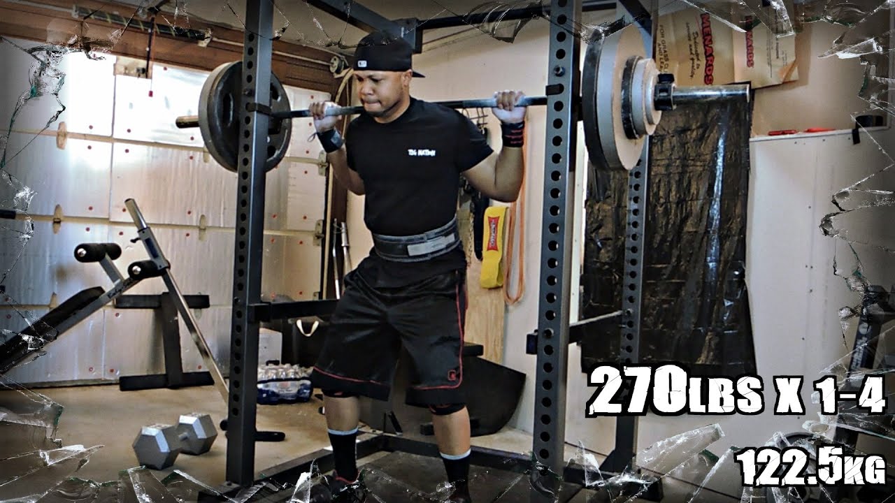Squatting 270lb x 4 Reps Like A Boss!! Candito 6 Week Strength| Week 5