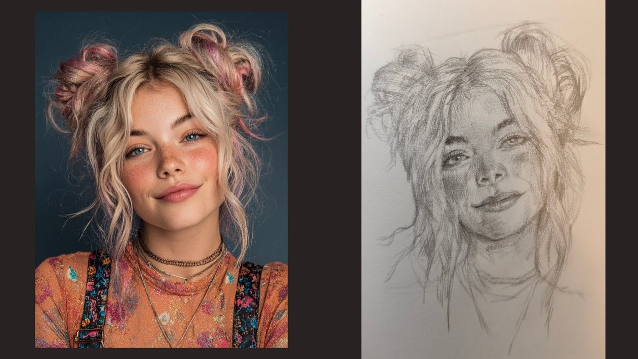 How to Draw a Realistic Portrait Step by Step | Beginner Pencil Drawing Tutorial