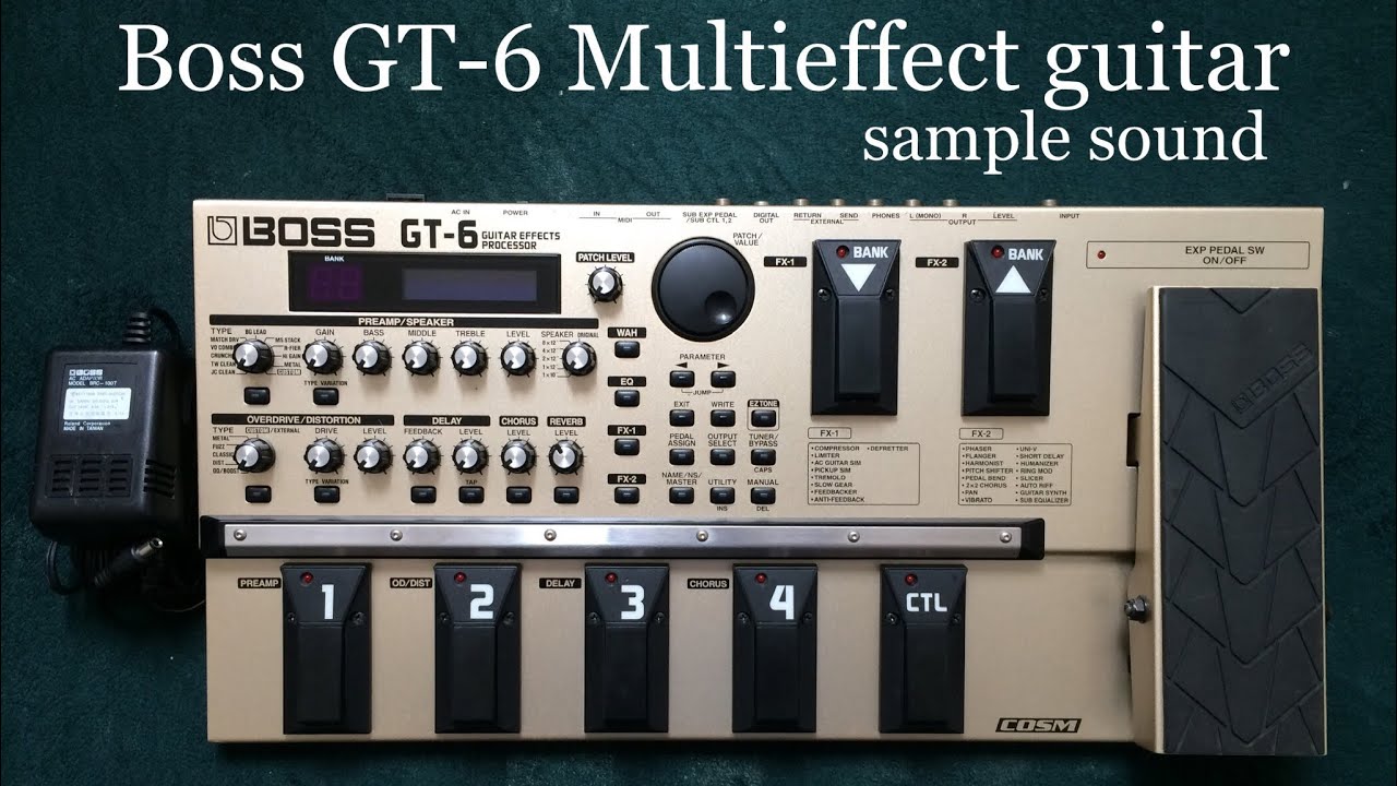 Boss GT-6 Drive/Clean | Sample sound