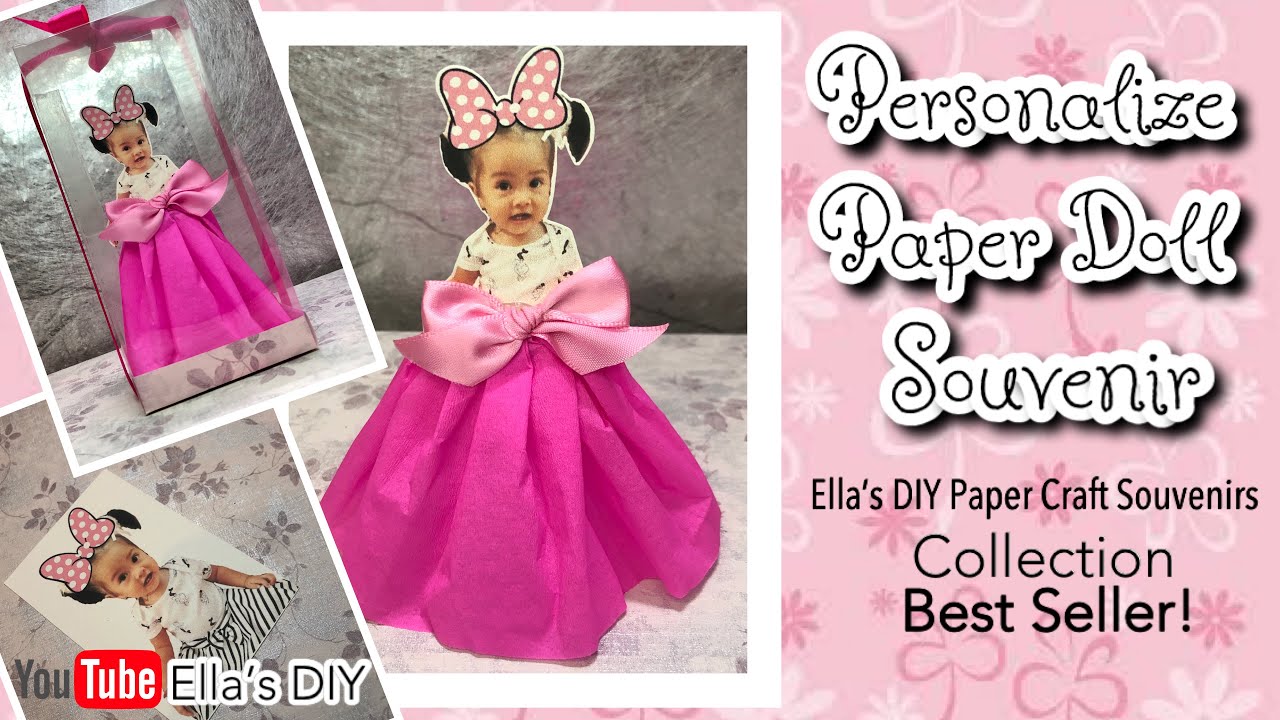 How to make DIY Personalize Paper Doll Souvenirs | Paper Doll | Souvenirs | Ella’s DIY | #ellasDIY