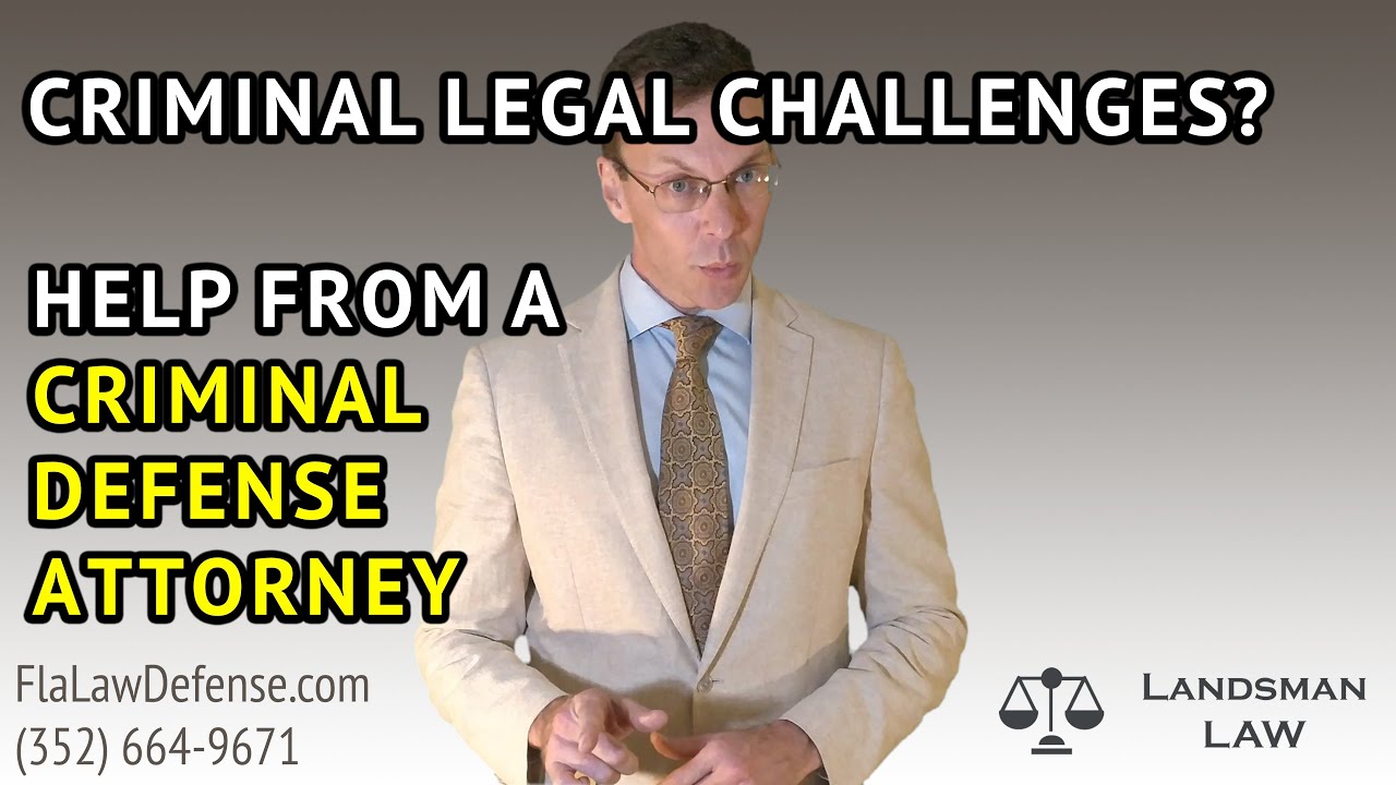 Gainesville Criminal Defense Lawyer - Legal Challenges? I'm here to help