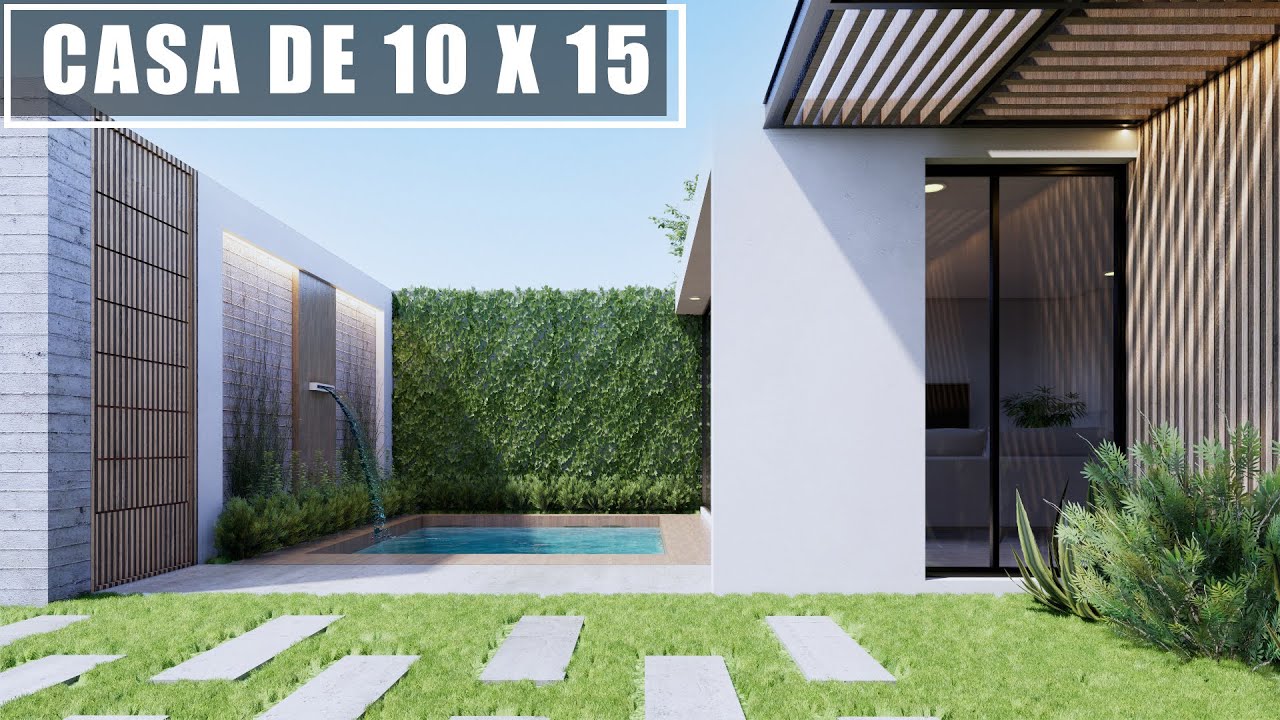 CASA DE 10X15 CON PISCINA Y JARD&Iacute;N - EXCELENTE ILUMINACI&Oacute;N