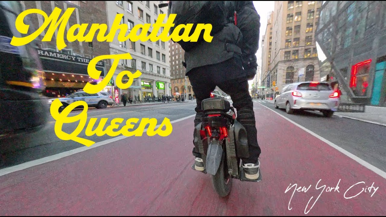 NYC EUC Ride Vlog | Manhattan to Queens [4K]