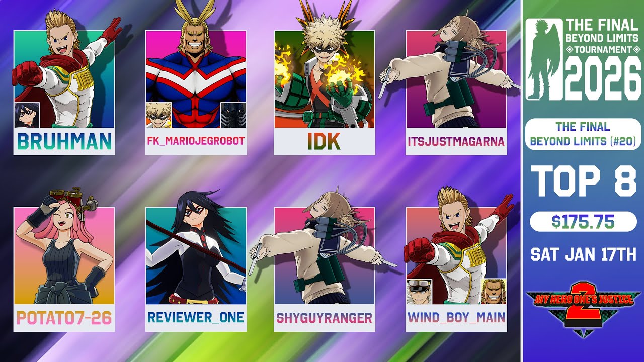 The Final Beyond Limits (#20) | My Hero One's Justice 2 Tournament Top 8