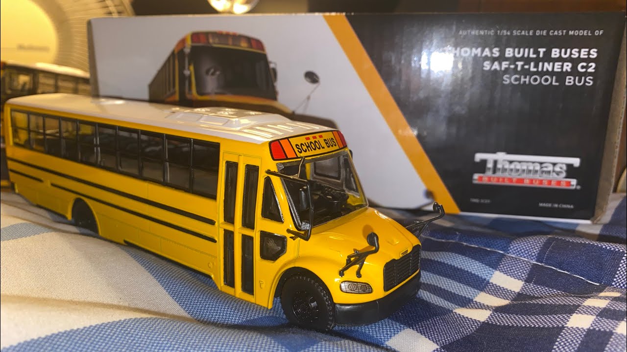 2023 Thomas Saf-T-Liner C2 and HDX Diecast Model Unboxing (Bus and Boxes Comparisons)