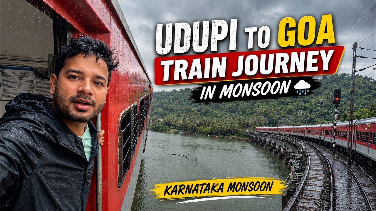 Udupi to Goa Coastal Karnataka Chasing Monsoon sleeper Journey || 16337 Ernakulam to okha EXP