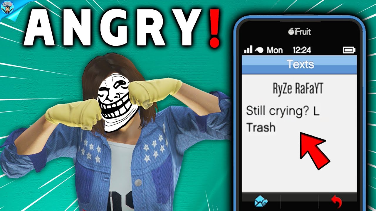 Trolling a SALTY noob on GTA Online! 😂