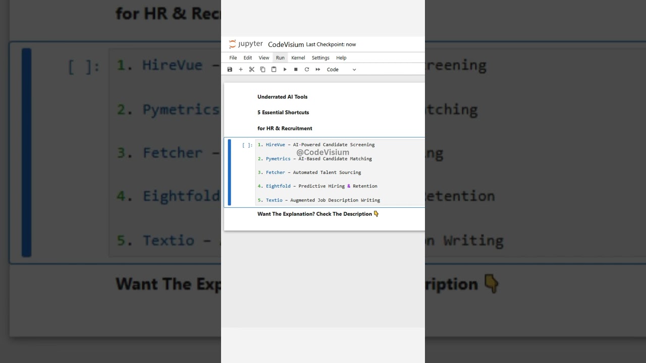 Underrated AI Tools for HR & Recruitment | #HRTech #Recruitment #AI