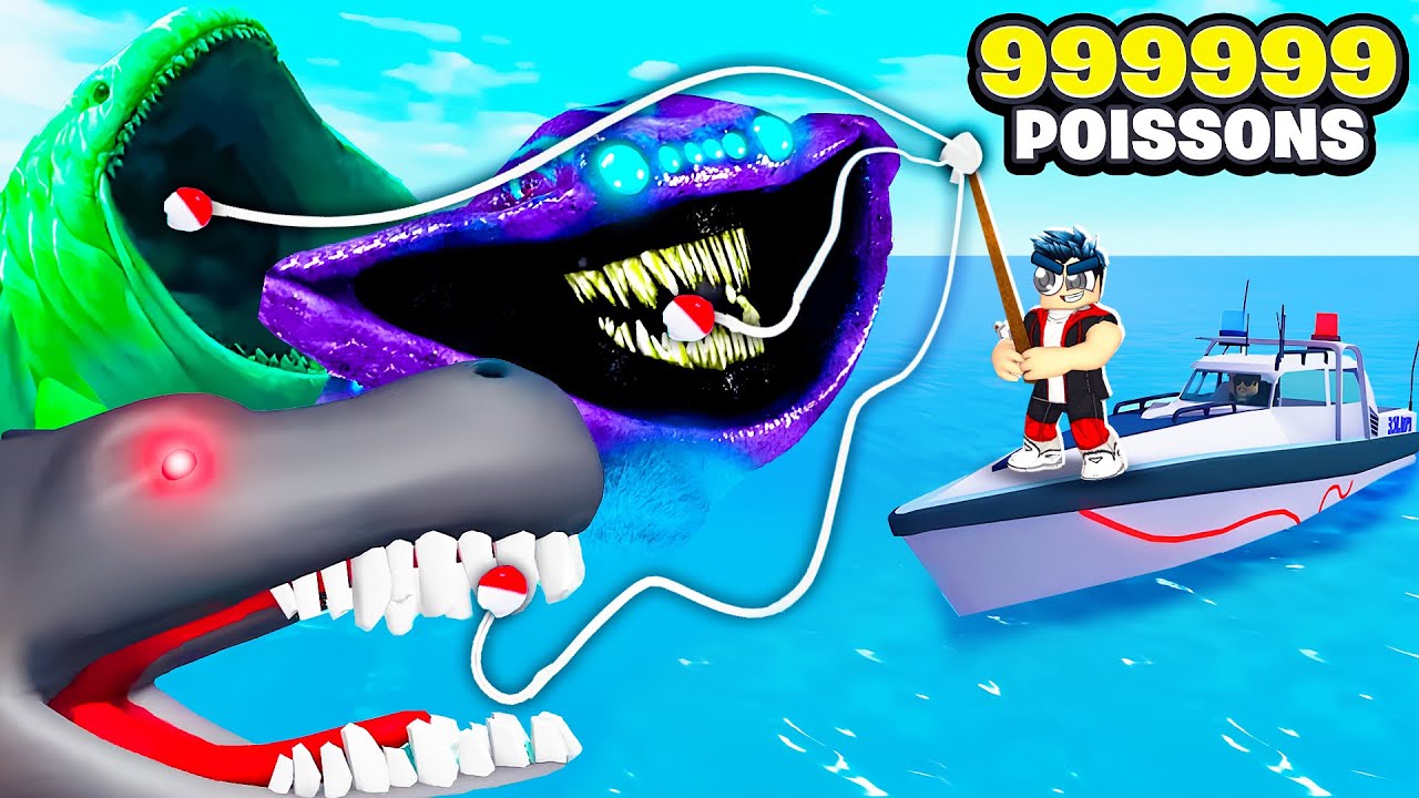 J'AI PÊCHÉ TOUS LES POISSONS COLOSSAUX DE ROBLOX 😨😱😱