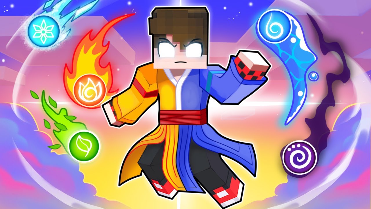 TREVOR VIROU o MESTRE dos ELEMENTOS no Minecraft