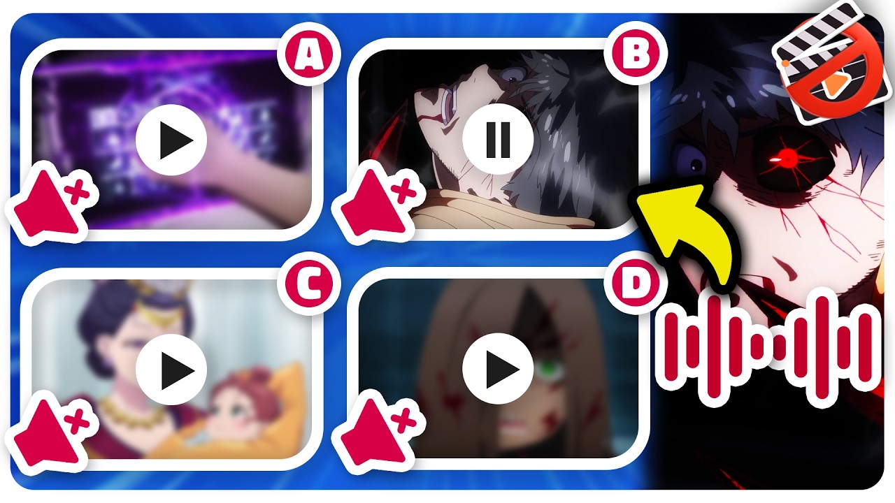 Match the Clip to the Voice! - 🔊 One Voice  🡆 🎬 4 Scenes ⏰ 3 Seconds To Choose!