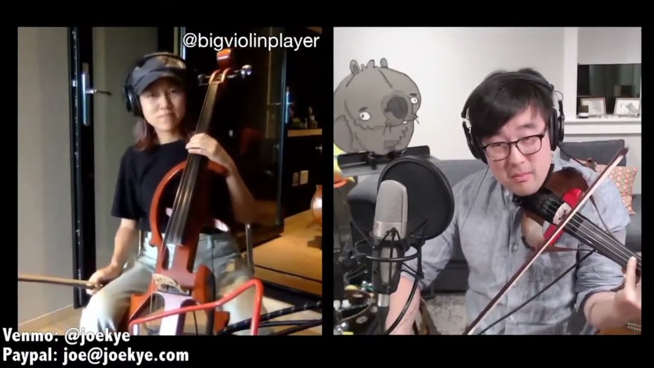 Transnational  Jam // Electric Violin & Electric Cello //  Big Violin Player and Joe Kye