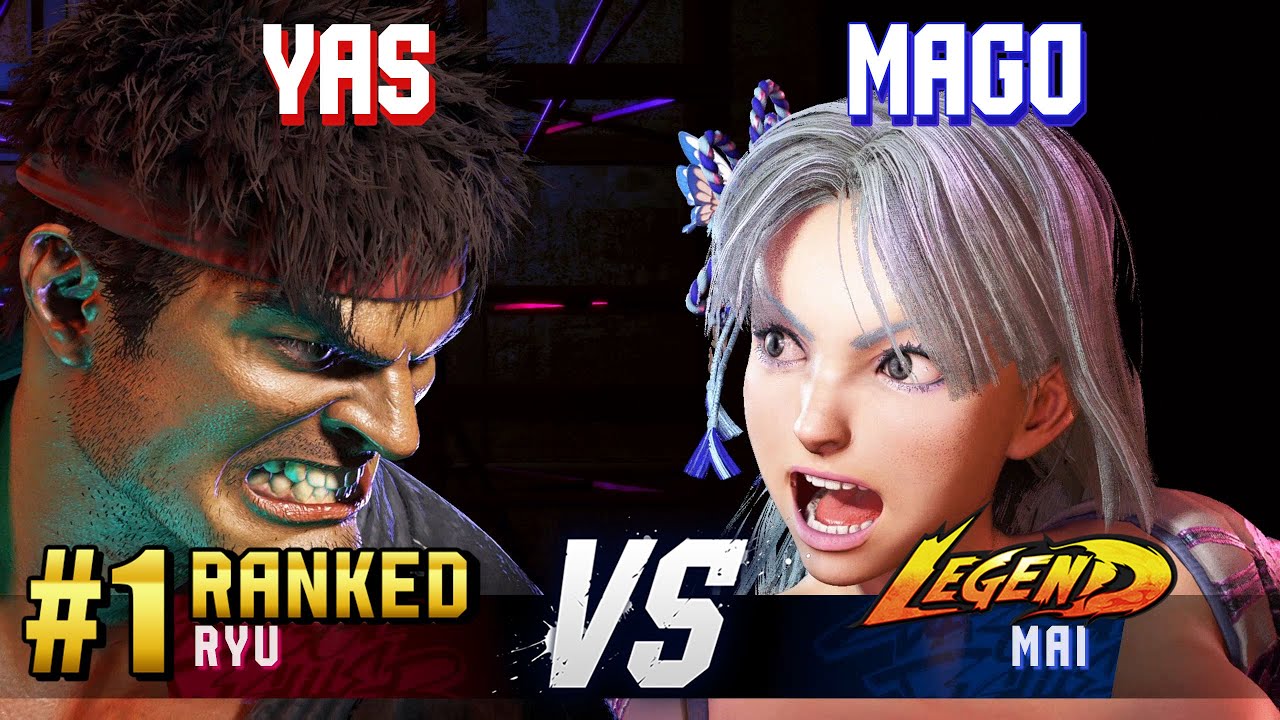 SF6 ▰ YAS (#1 Ranked Ryu) vs MAGO (Mai) ▰ High Level Gameplay