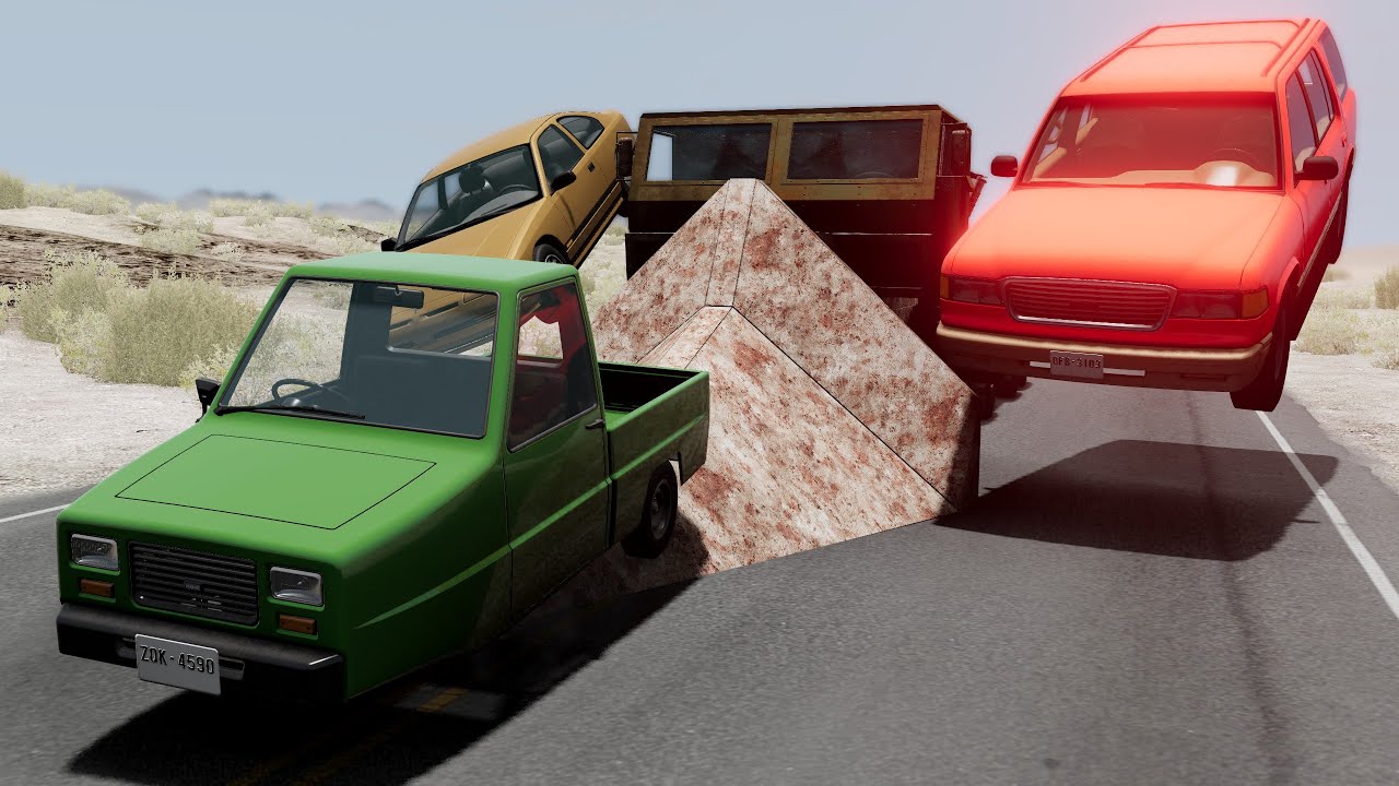 Crazy Truck Rampage #10 | BeamNG Drive | Crashi letsplay