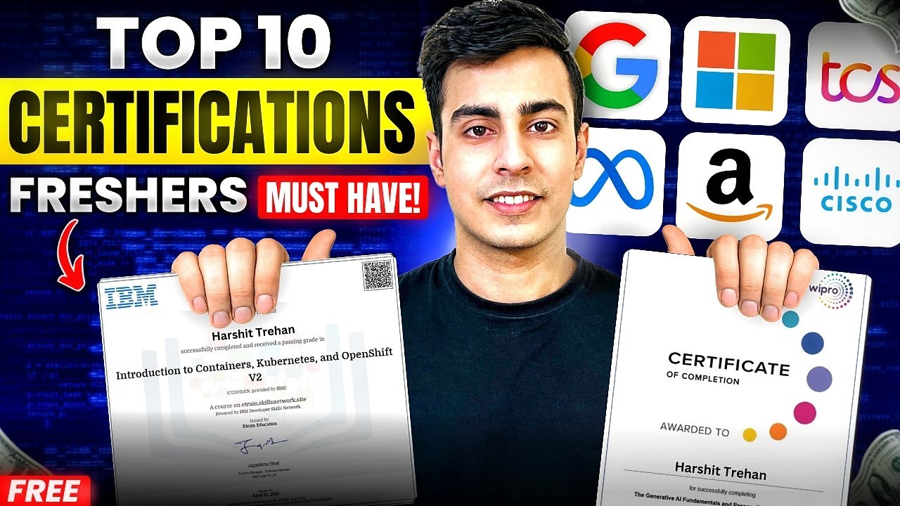 Top 10 Certificates That Will Get You HIRED | AWS, Azure, Google Cloud, Cisco