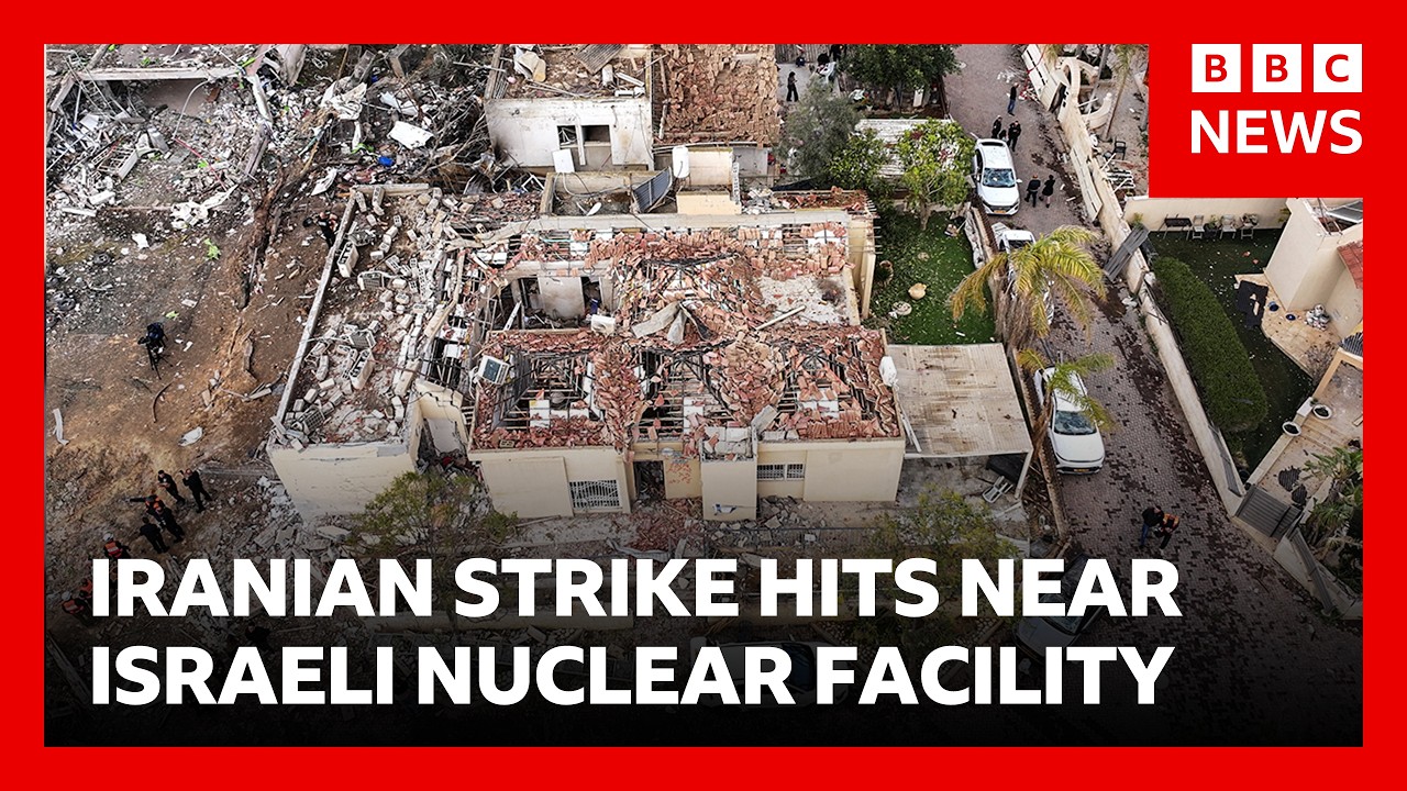 Iran bombardeert Isra&euml;lische steden in de buurt van een nucleaire installatie | BBC Nieuws