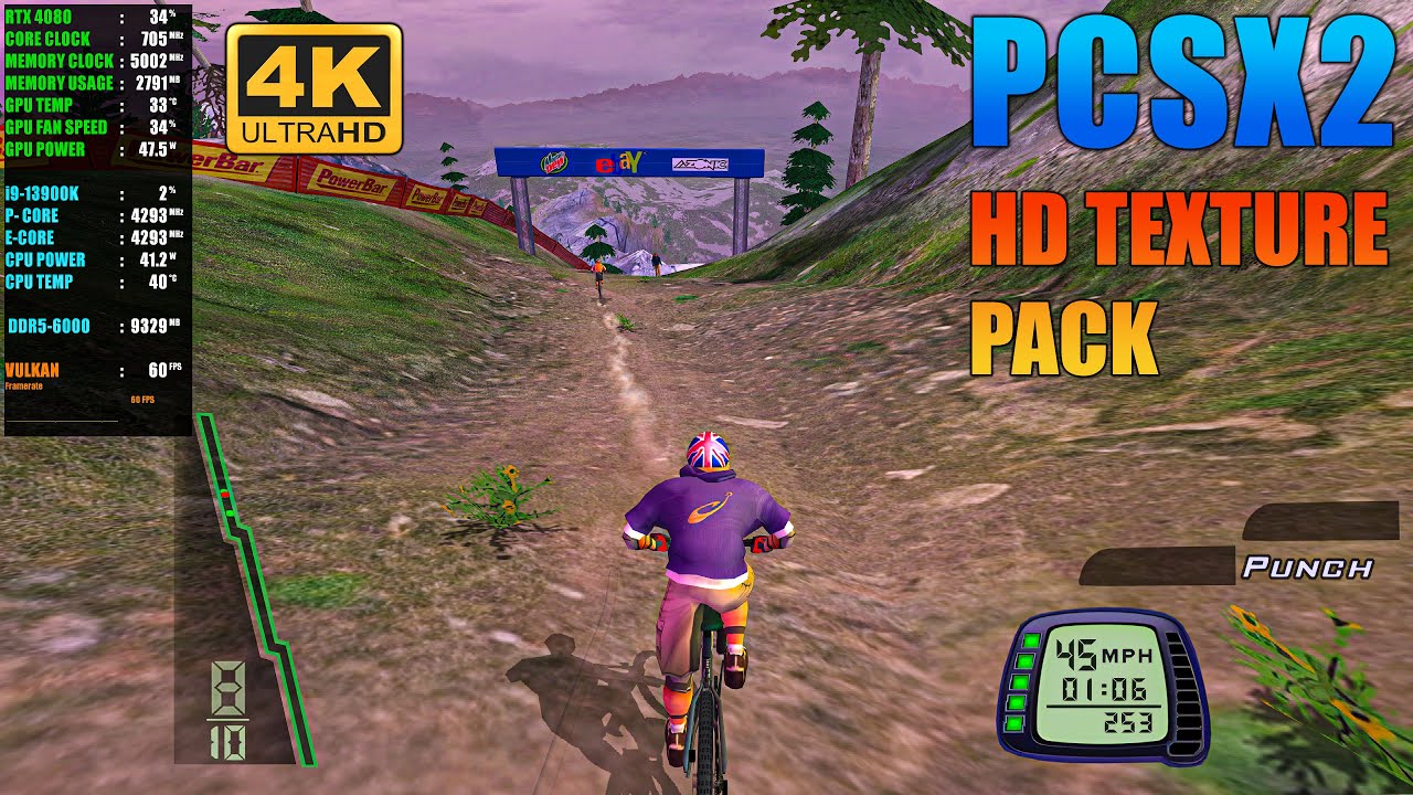 Downhill Domination - ( PCSX2 4K 60FPS ) + Configuration + HD Texture Pack | PS2 Emulator (2024)